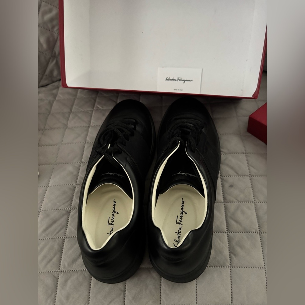 Salvatore Ferragamo Black Men's Sneakers - Picture 2 of 13